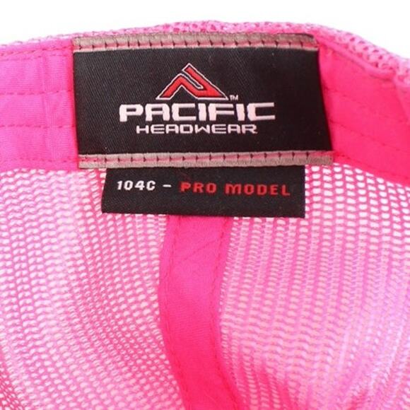 Vegas Strong Pink & Gray Trucker Hat – Pacific Headwear - Picture 6 of 6